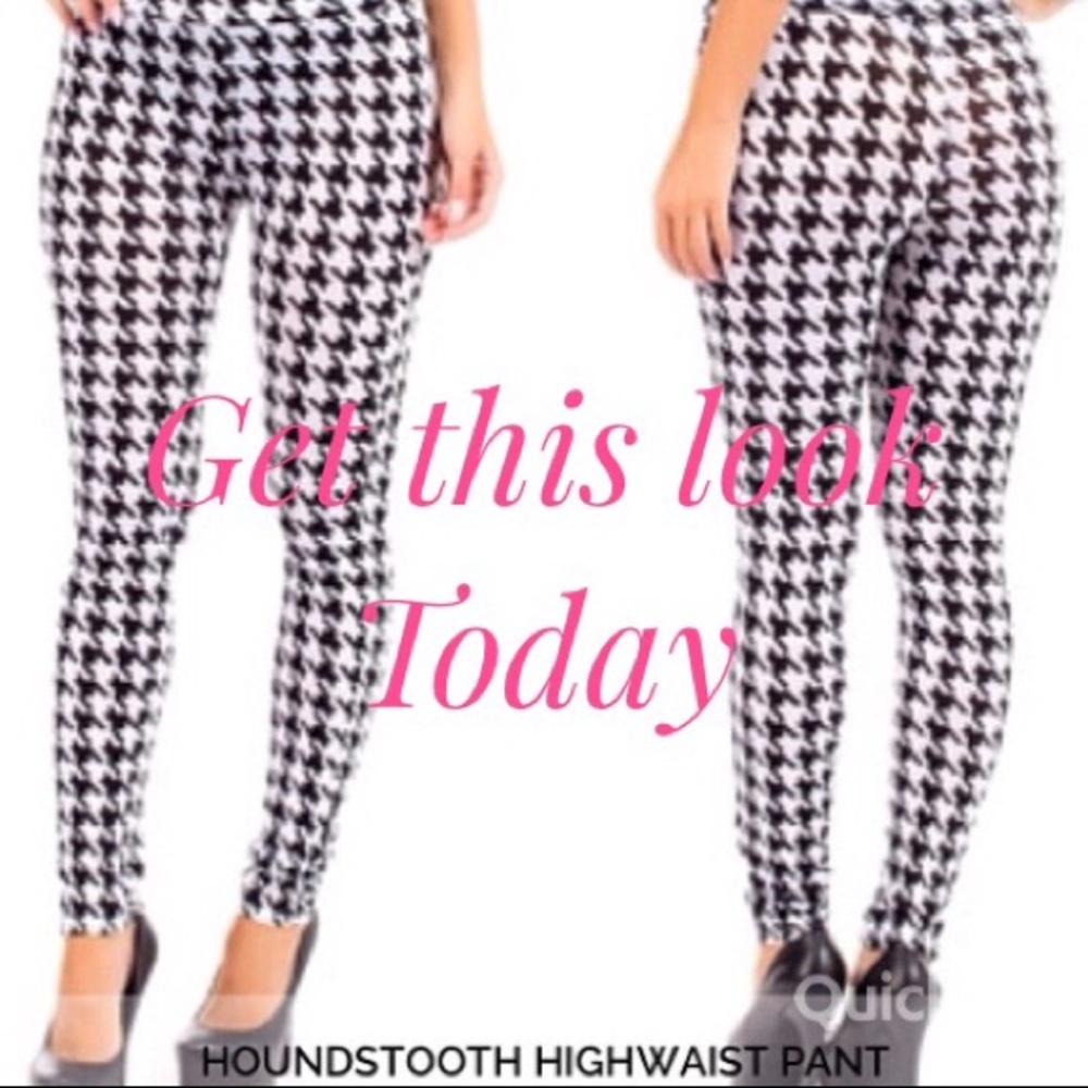 NWOT Houndstooth Legging